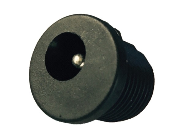 2.1mm DC PANEL MOUNT SOCKET - BLACK