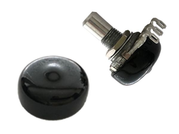 16mm POTENTIOMETER DUST CAP BLACK