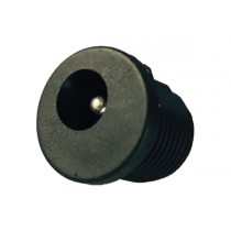2.1mm DC PANEL MOUNT SOCKET - BLACK